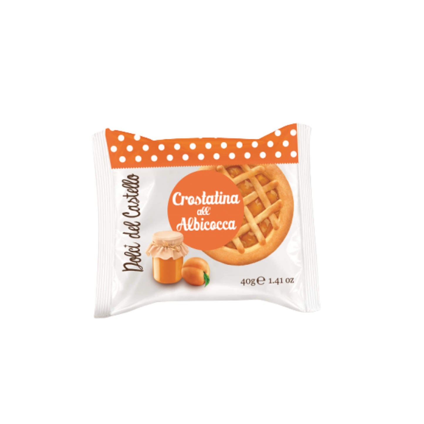 Crostatine albicocca 40 gr - Confezione da 42 pezzi