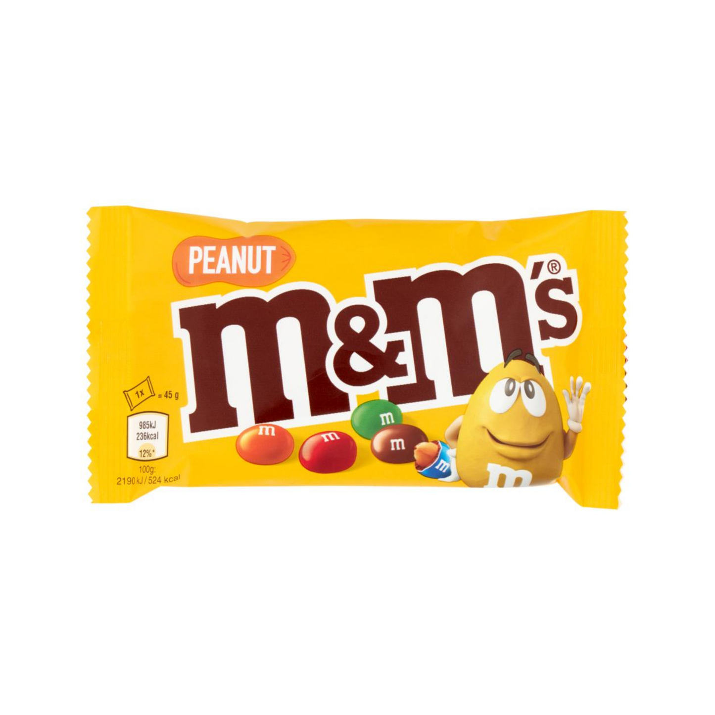 M&M's Peanut 45gr - Confezione da 24 pezzi