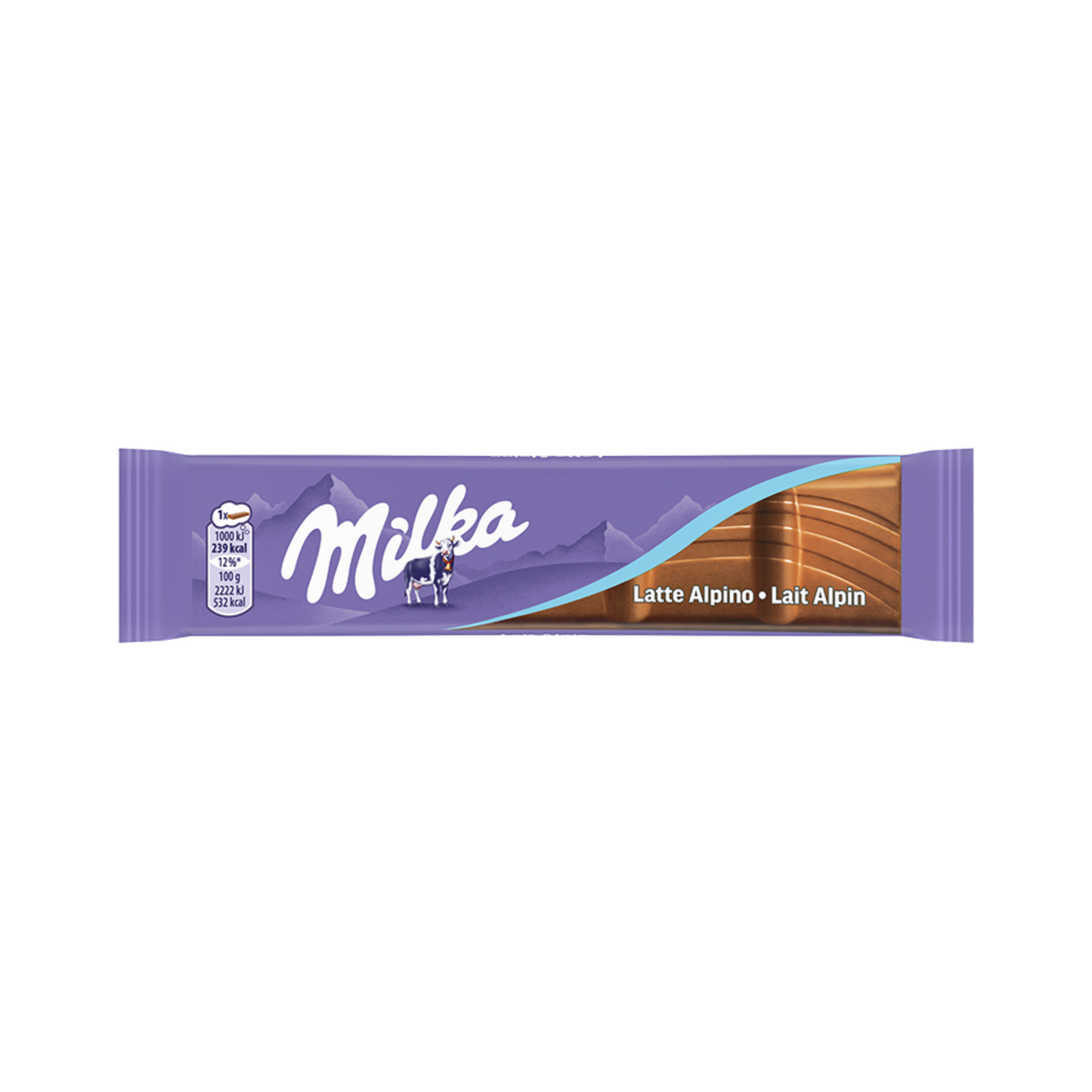 Milka barretta Latte Alpino da 45g - Confezione da 30 pezzi