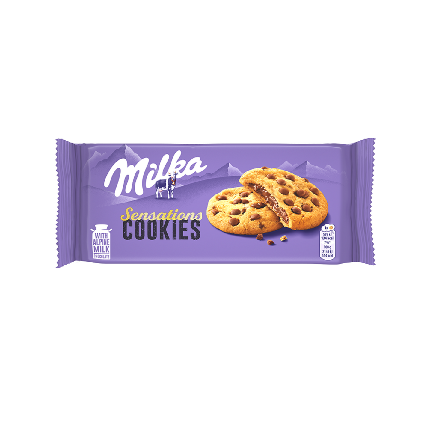 Milka Cookiefilled 2 biscotti da 52 g - Confezione da 24 pezzi