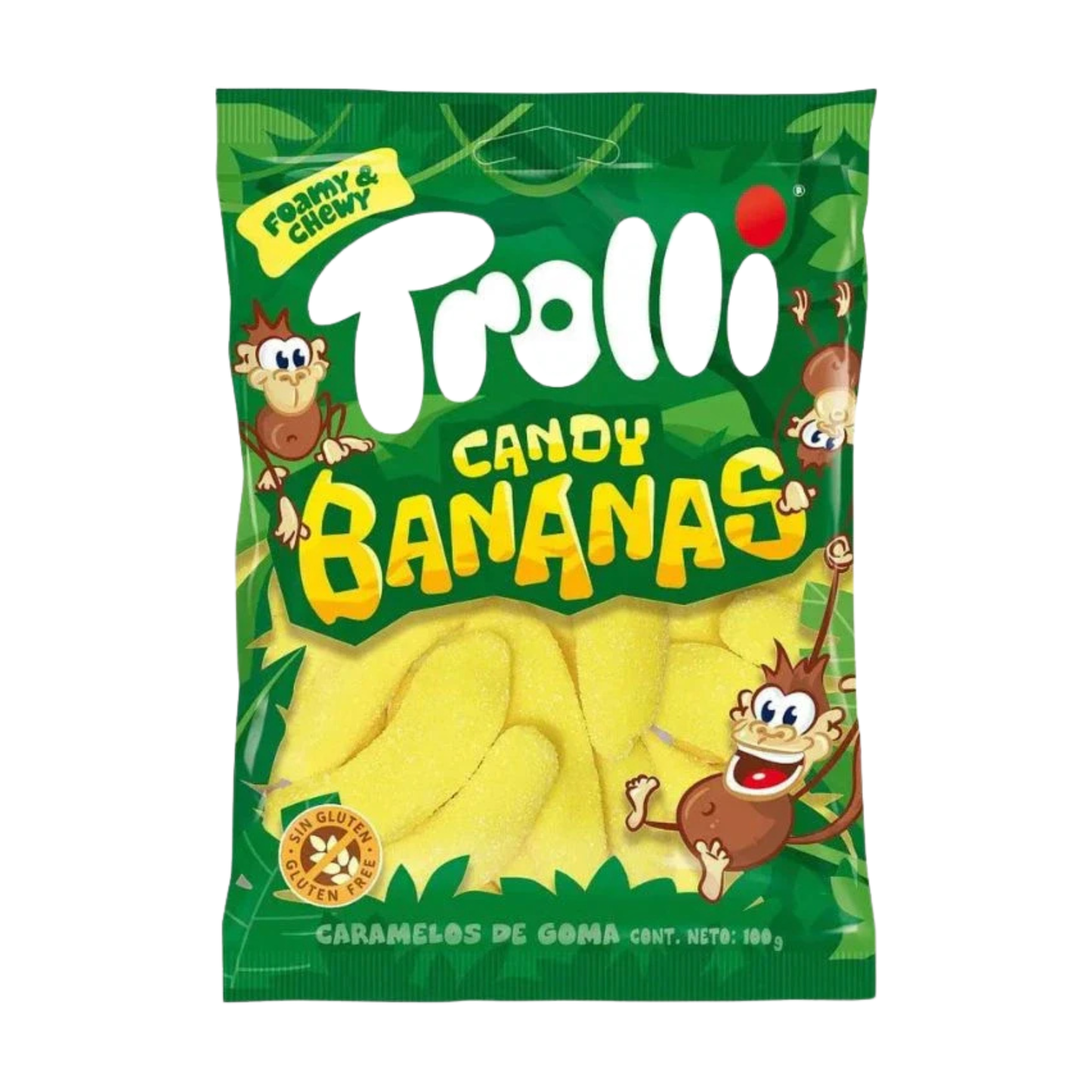 Trolli Bananas 100gr- Confezione da 12 pezzi