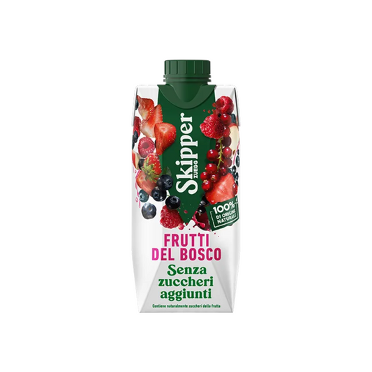 Skipper Succhi di frutta senza zuccheri aggiunti da 33 cl - Confezione da 18 pz