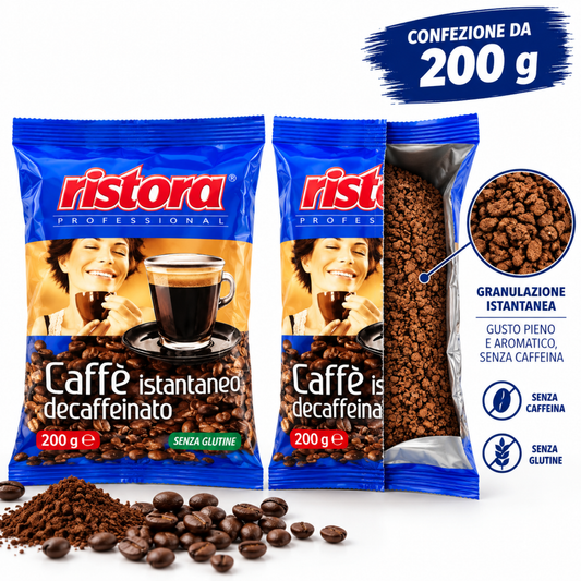 Decaffeinato isantaneo Ristora - Confezione da 200 gr