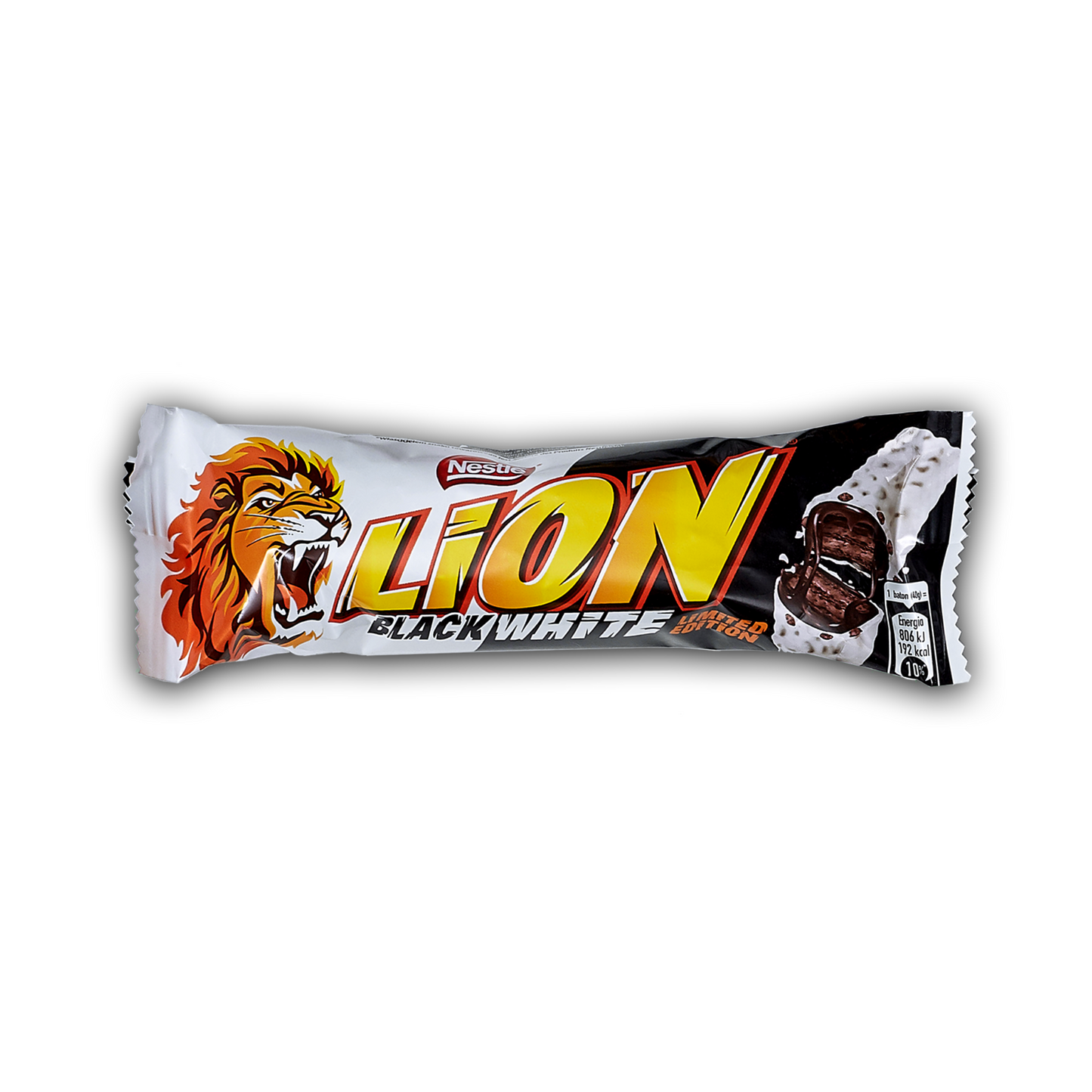 Lion Black & White, barretta al cioccolato bianco e nero da 42g - Confezione da 24 pezzi