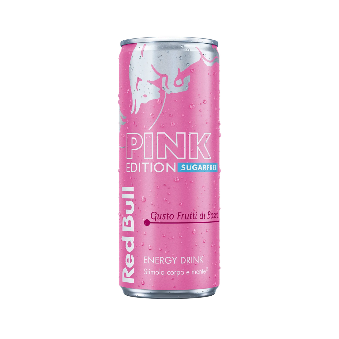 Red Bull Pink Edition senza zucchero, gusto Frutti di bosco da 250 ml - Confezione da 24 pezzi