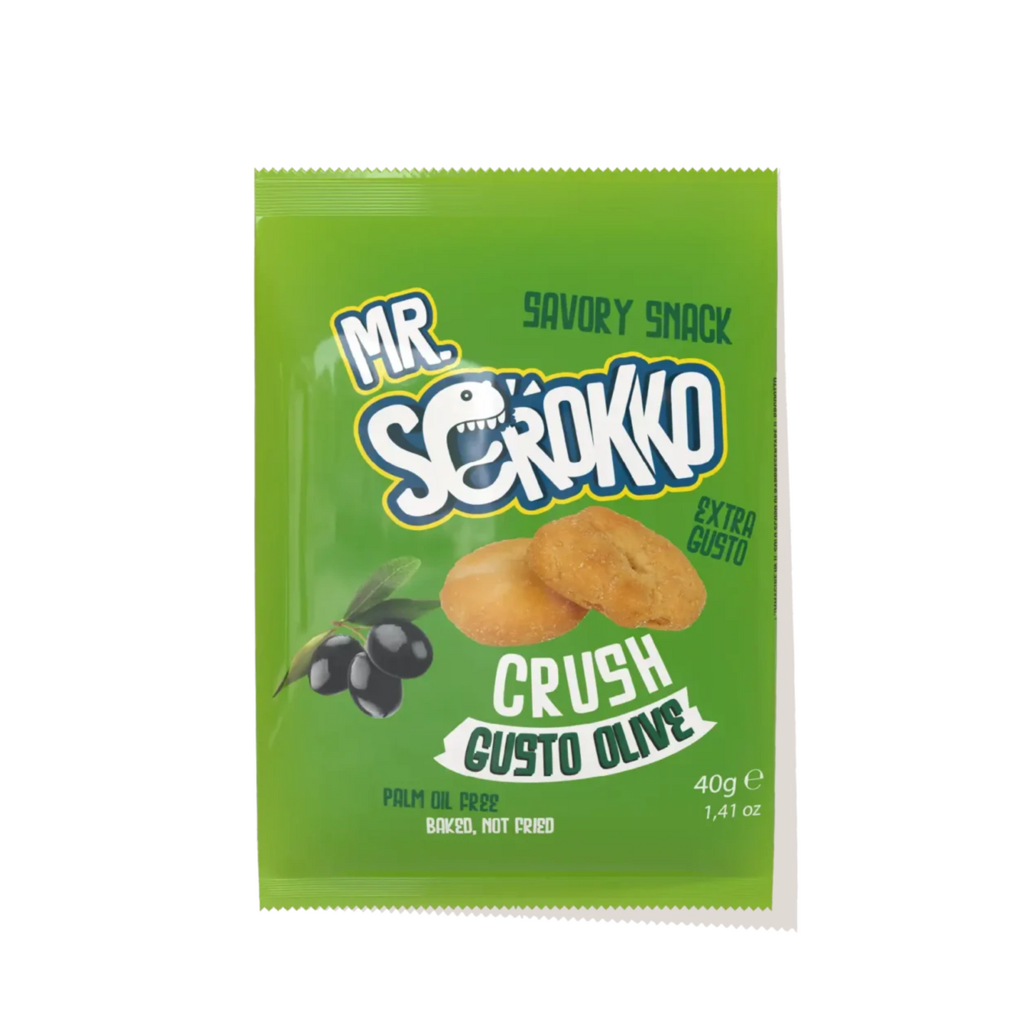 MR. SCROKK, Tarallini gusto olive da 40gr - Confezione da 60 pezzi