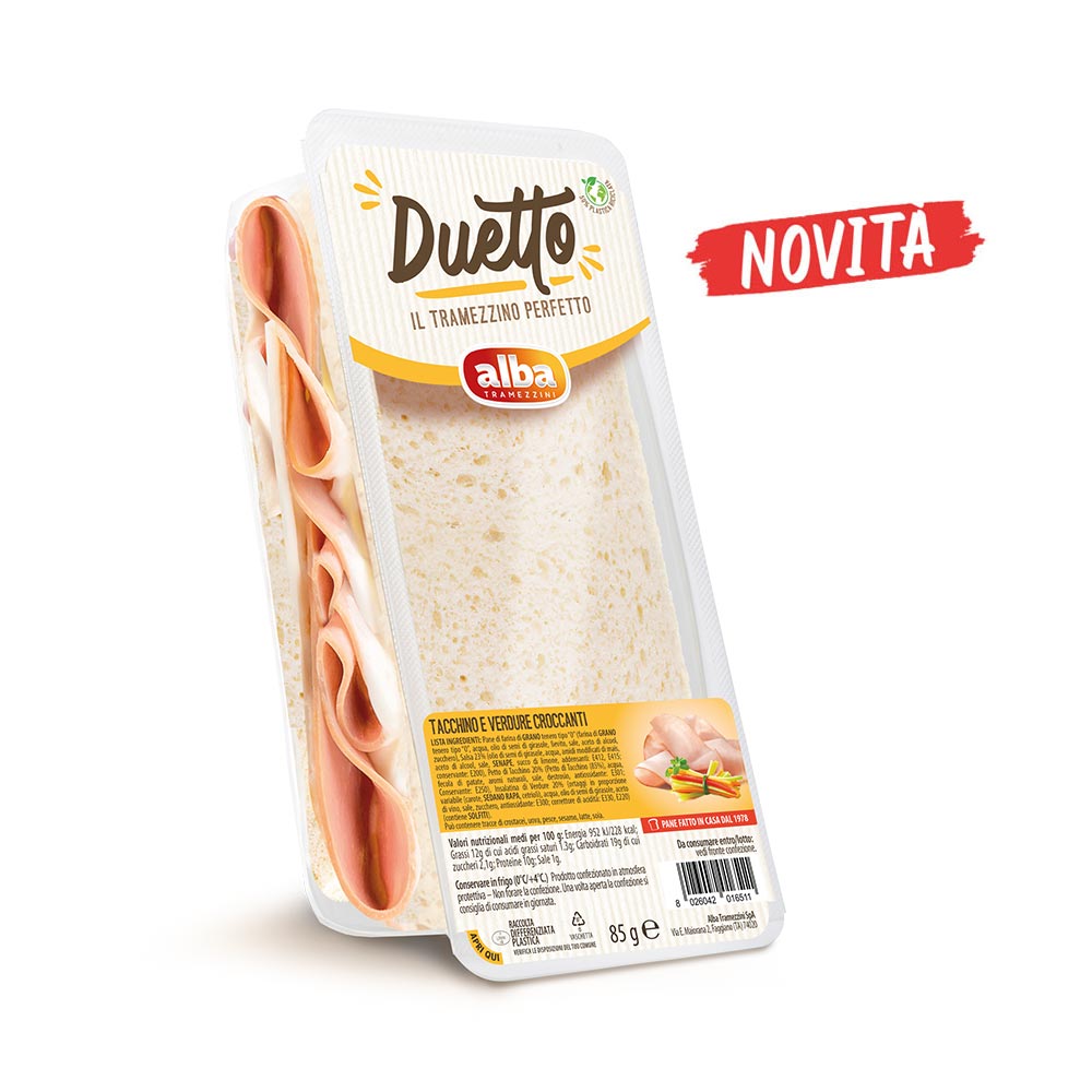 Tramezzini Tacchino e Verdure Croccanti- Confezione da 20 pezzi