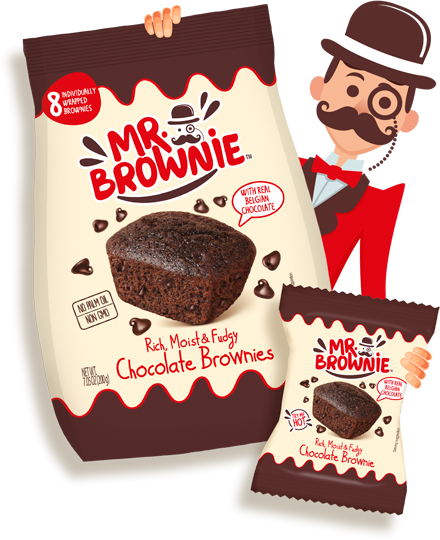 Mr. Brownie cioccolato da 50gr - Confezione da 30 pezzi