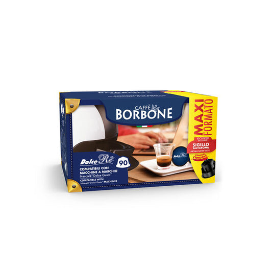 Caffè Borbone Dolce Gusto Rossa 90 Capsule, Compatibili con macchine da caffè Nescafè Dolce Gusto