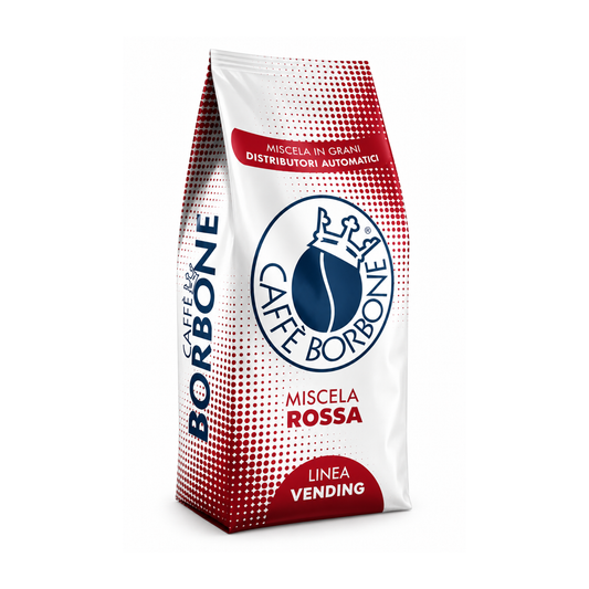 Caffè in grani, Borbone Miscela Rossa 1kg - Confezione da 6 pezzi