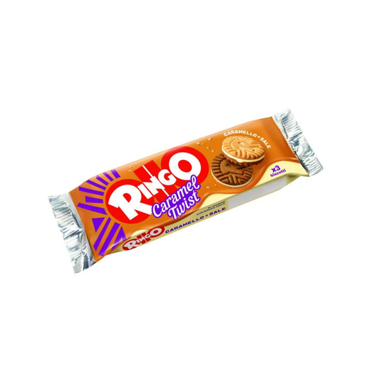 Ringo Caramello Salato 3 biscotti da 27,5gr - Confezione da 42 pezzi