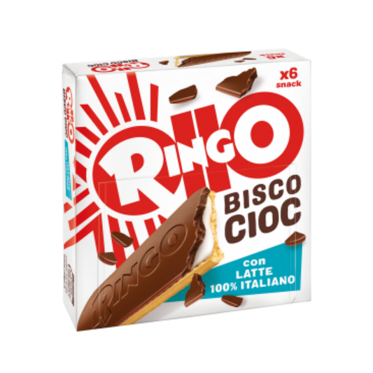 Ringo BiscoCiocc al latte da 27 gr - Confezione da 6 pezzi