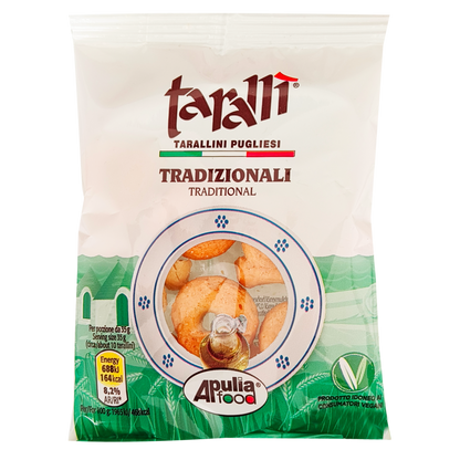 Tarallì , tarallini all'Olio extra Vergine di Oliva da 35gr - Confezione da 50 pezzi