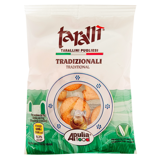 Tarallì , tarallini all'Olio extra Vergine di Oliva da 35gr - Confezione da 50 pezzi