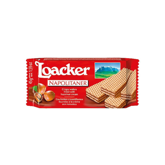 Loacker Napolitaner Classic da 45gr - Confezione da 25 pezzi
