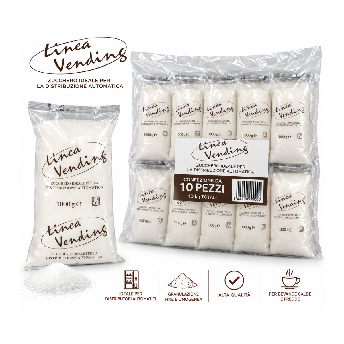 Zucchero -  Confezione da 1kg x 10