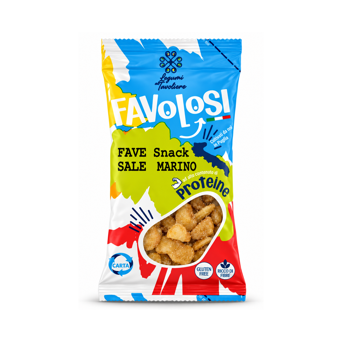 Favolosi, Fave con sale marino da  25gr - Confezione da 40 pezzi