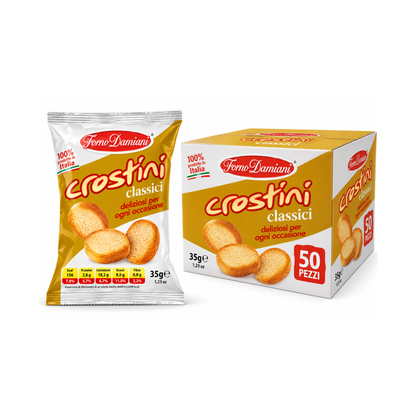 Crostini Forno Damiani da 35gr - Confezione da 50 pezzi
