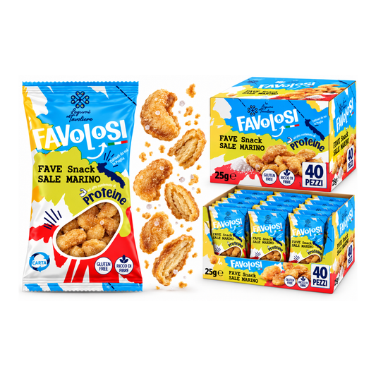 Favolosi, Fave con sale marino da  25gr - Confezione da 40 pezzi
