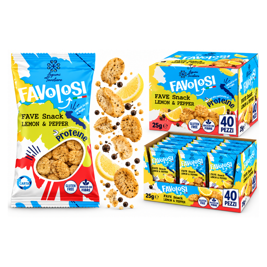 Favolosi, Fave con lemon e pepe da  25gr - Confezione da 40 pezzi