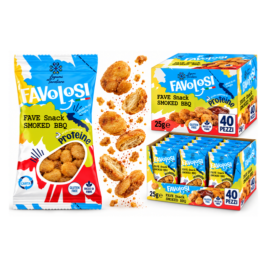 Favolosi, Fave Smoked BBQ da  25gr - Confezione da 40 pezzi