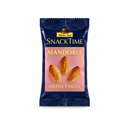 Mr. Nut , Mandorle tostate e salate da 25 gr- Confezione da 24 pezzi