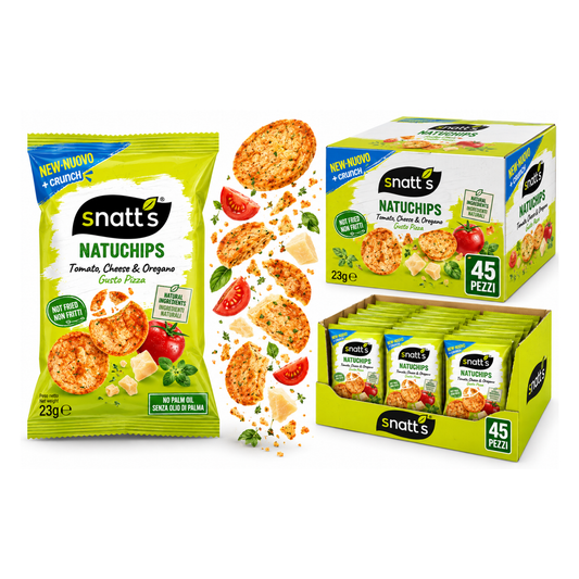 Natuchips gusto pizza da 23gr - Confezione da 45 pezzi