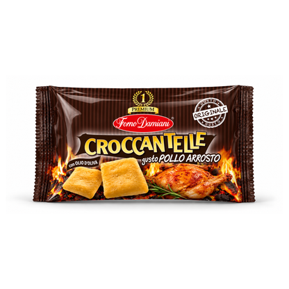 Croccantelle gusto pollo arrosto, Forno Damiani da 40gr - Confezione da 50 pezzi