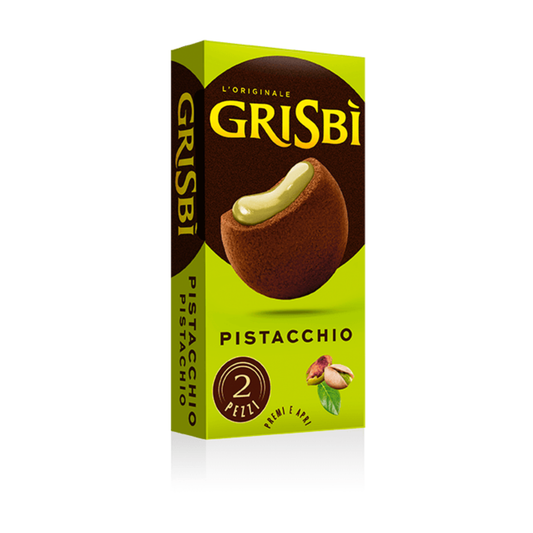 Grisbì 2 biscotti al pistacchio da 30 gr - Confezione da 30 pezzi