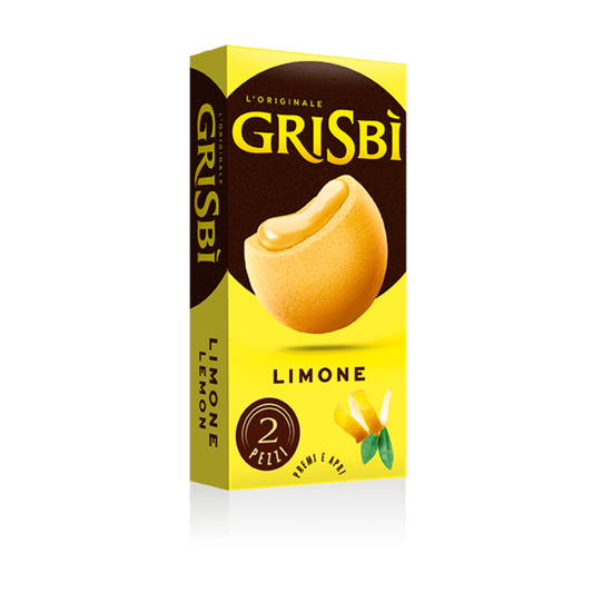 Grisbì 2 biscotti al limone da 30 gr - Confezione da 30 pezzi