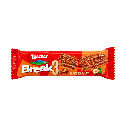 Loacker Break 3, barretta da 19gr - Confezione da 30 pezzi