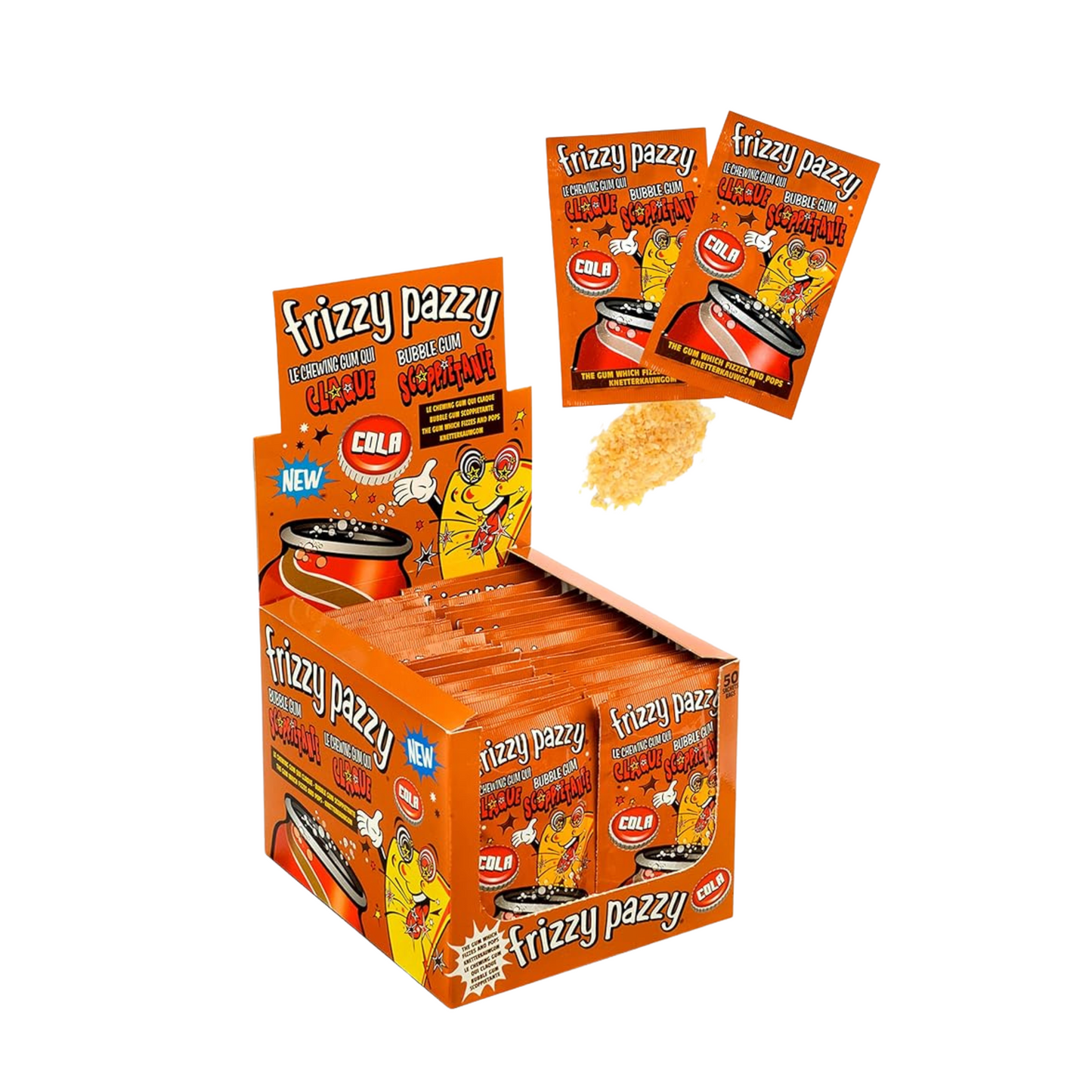 Frizzy Pazzy, Caramelle scoppiettanti gusto Cola da 7 gr