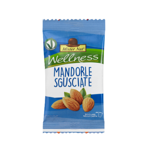 Mr. Nut , Mandorle sgusciate al naturale da 25 gr- Confezione da 24 pezzi