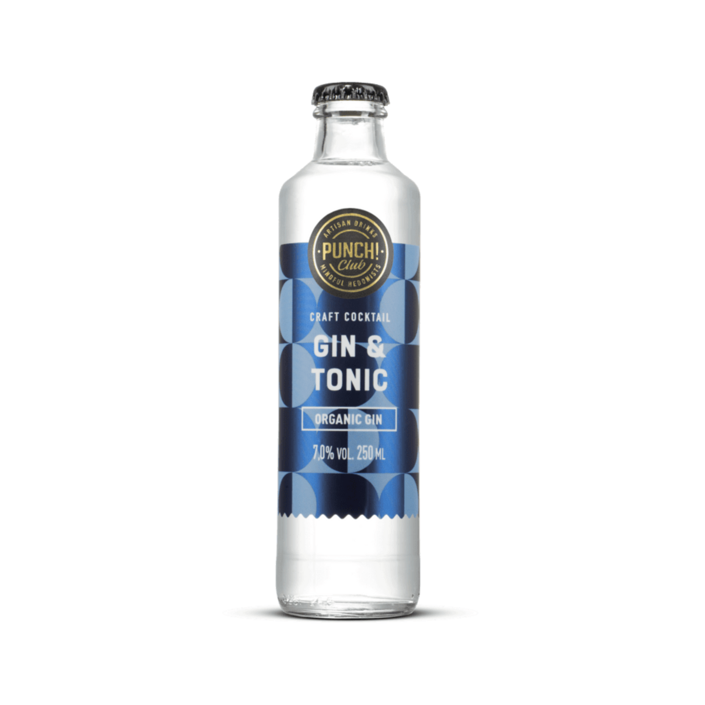 Punch Club, Gin Tonic 7,0 % vol, 250 ml - Confezione da 12 bottiglie