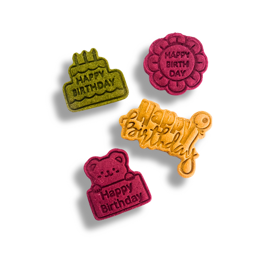 BISKY BIRTHDAY – Biscotti Artigianali per Cani a Tema Compleanno, Farina d’Avena & Verdure