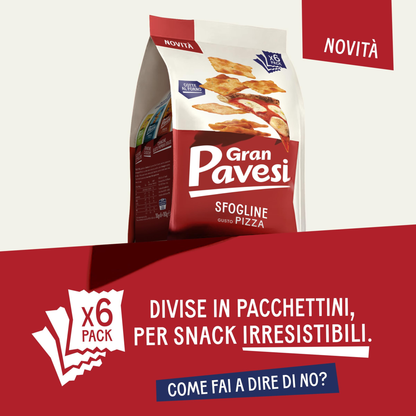 Gran Pavesi Sfogline gusto pizza da 30 grammi - Confezione da 6 pezzi